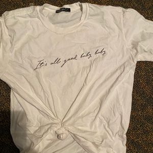 Nasty Gal tie front top